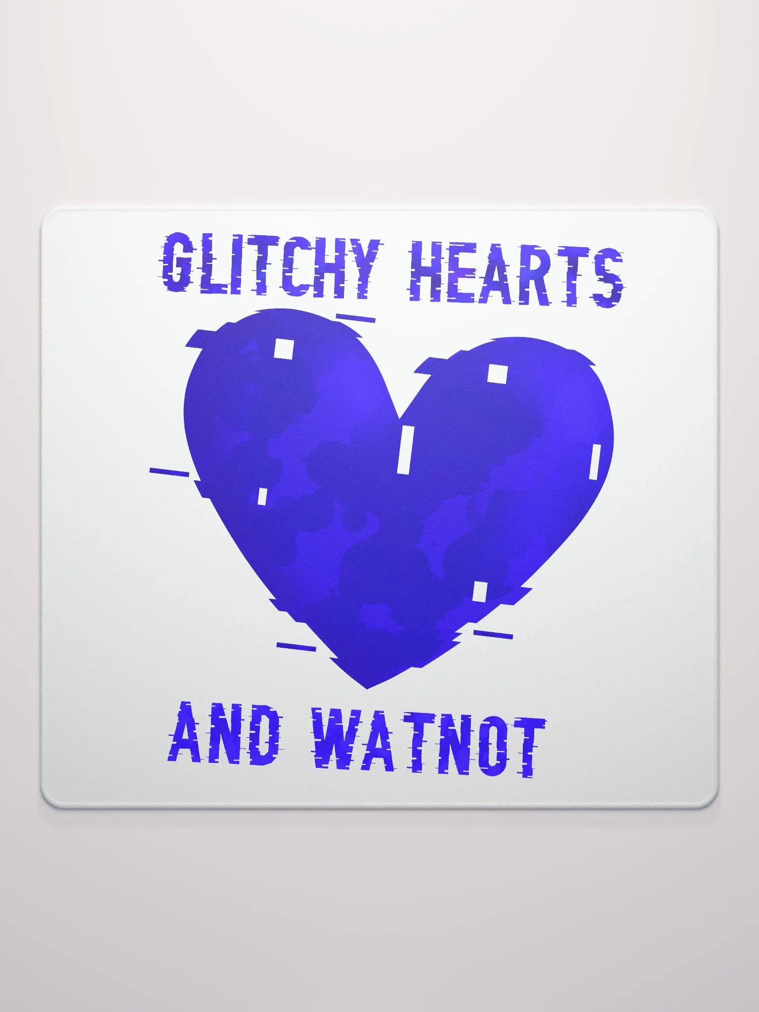 Glitchy Hearts Mousemat product image (2)