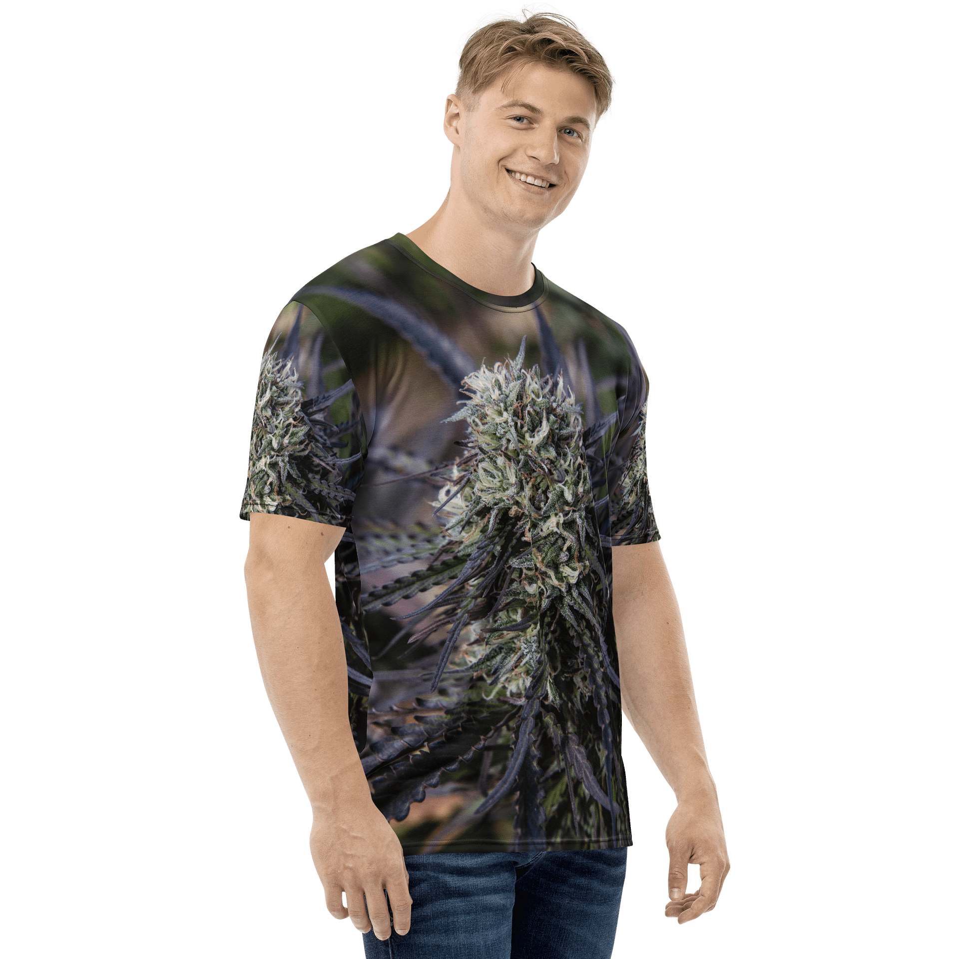 Royal Purple Cultivated Print All Over Crew Neck product image (4)