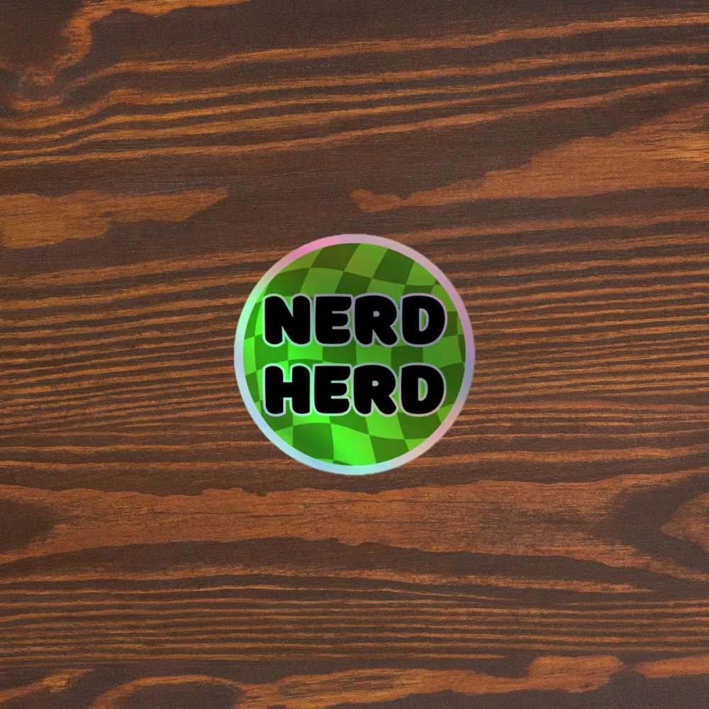 Holo Nerd Herd sticker product image (3)