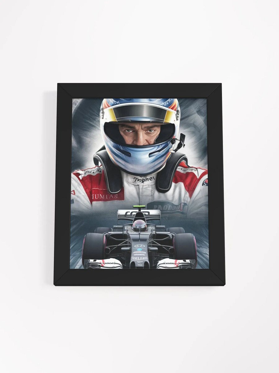 Poster for F1 featuring a man in a helmet, promoting the thrilling world of Formula 1 racing. product image (4)