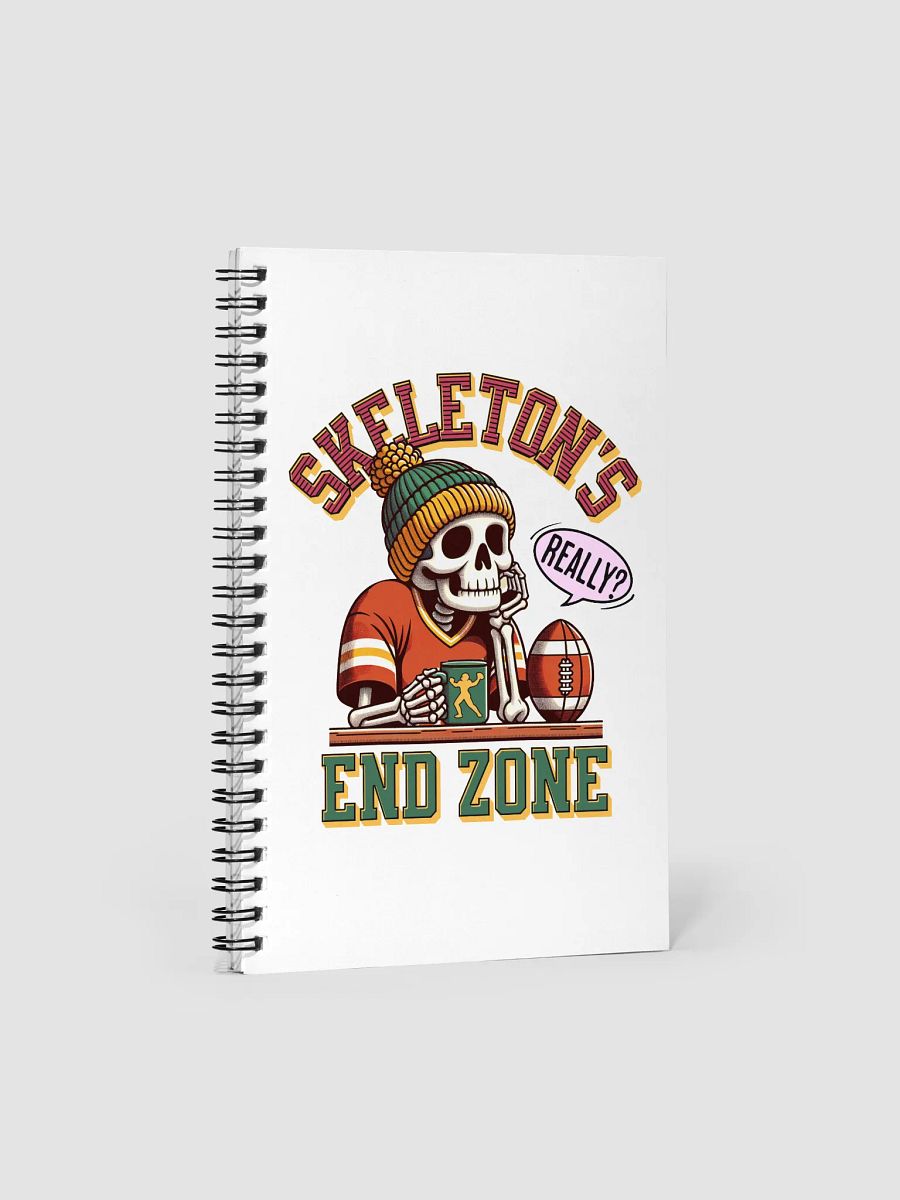 Skeletons End Zone Football Spiral Notebook product image (2)