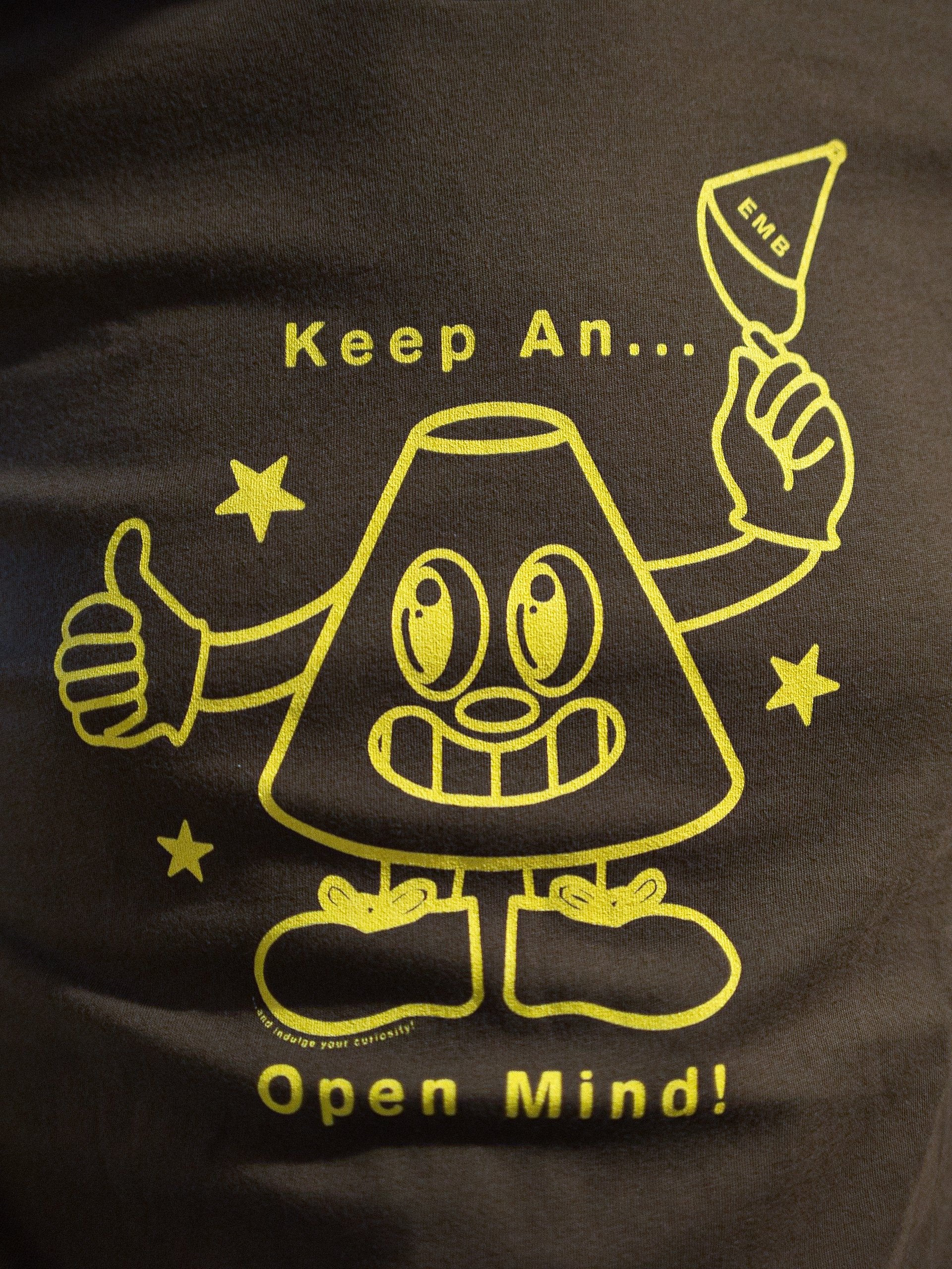Keep An... Open Mind! Yellow on Brown & Vintage Black product image (2)