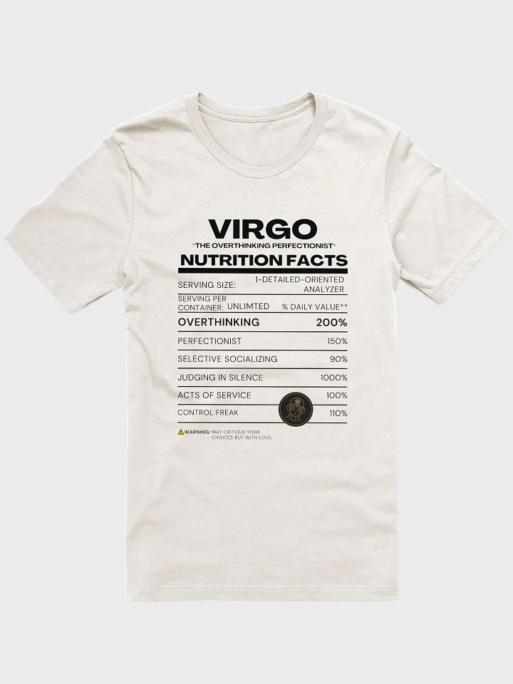 VIRGO Nutrition Facts Tee product image (1)