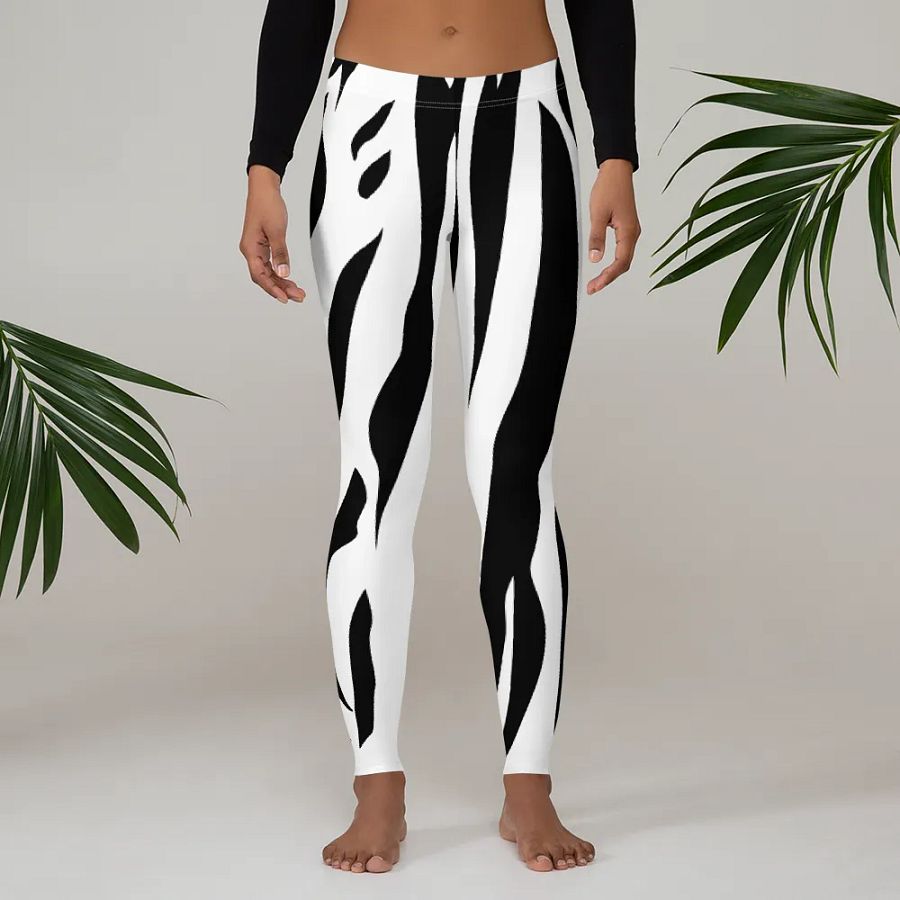 Tiger Print Leggings – Bold, Stylish & Comfortably Versatile product image (3)