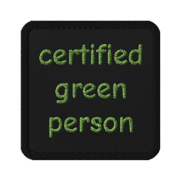 Certified Green Person Patch product image (1)