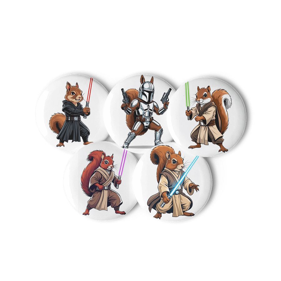 Squirrel Wars Button Set product image (3)