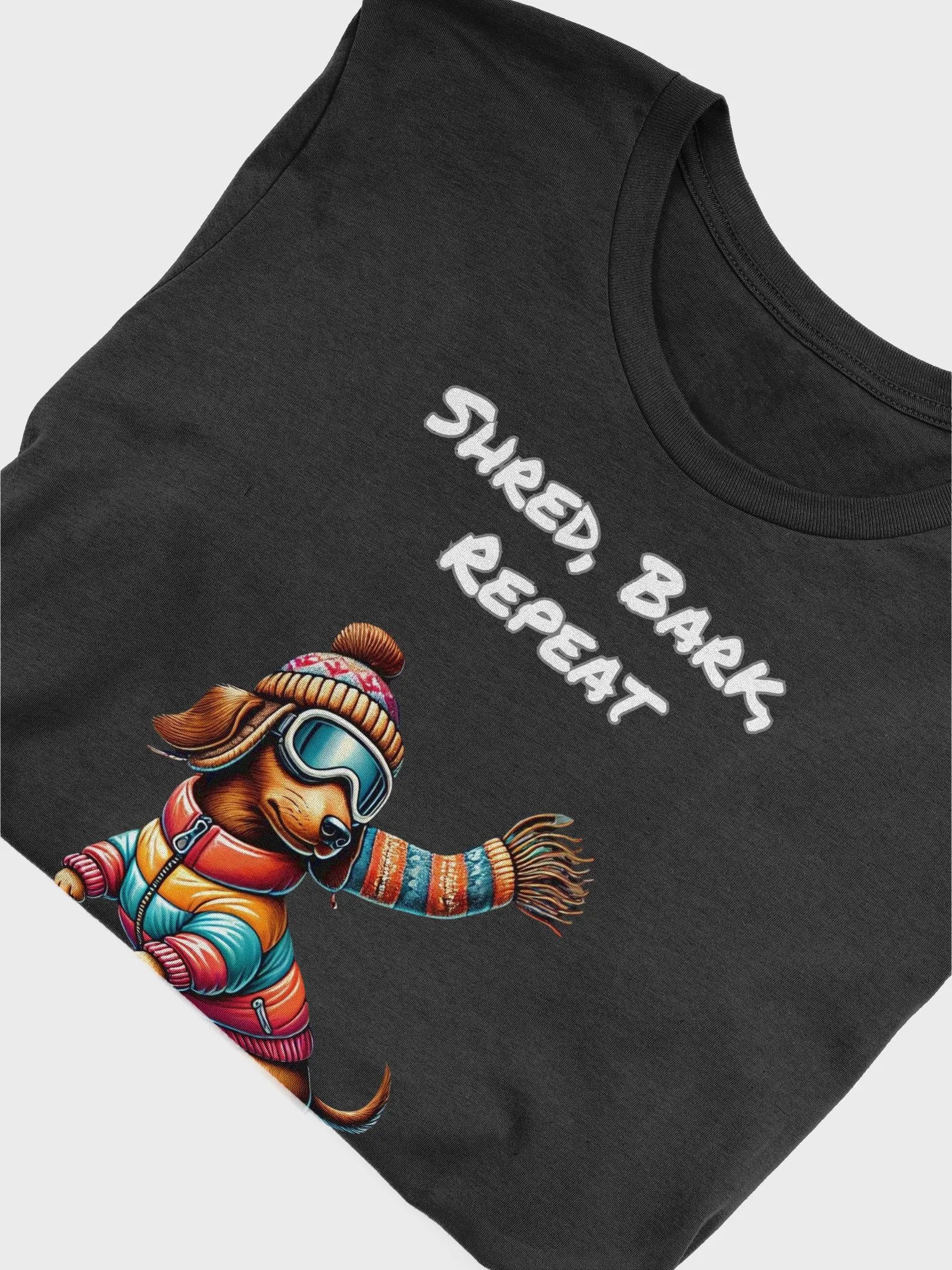 Shred, Bark, Repeat – Snowboarding Dachshund Tee product image (5)