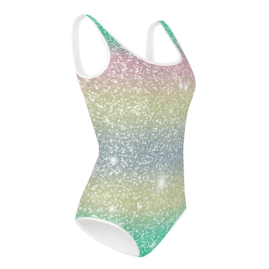 Glitter Unicorn Texture Design Youth Swimsuit (1) product image (4)