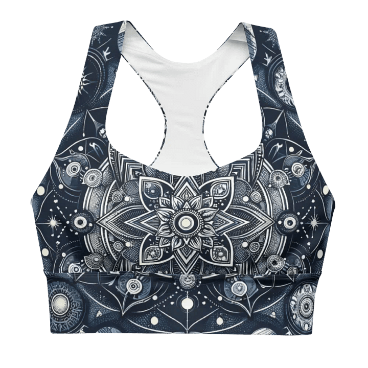 All-Over Print Longline Sports Bra product image (2)