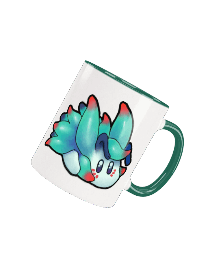 "Cutie Keys" Color Pop Ceramic Mug - Nudibranch Leaf Sheep Sea Slug product image (1)