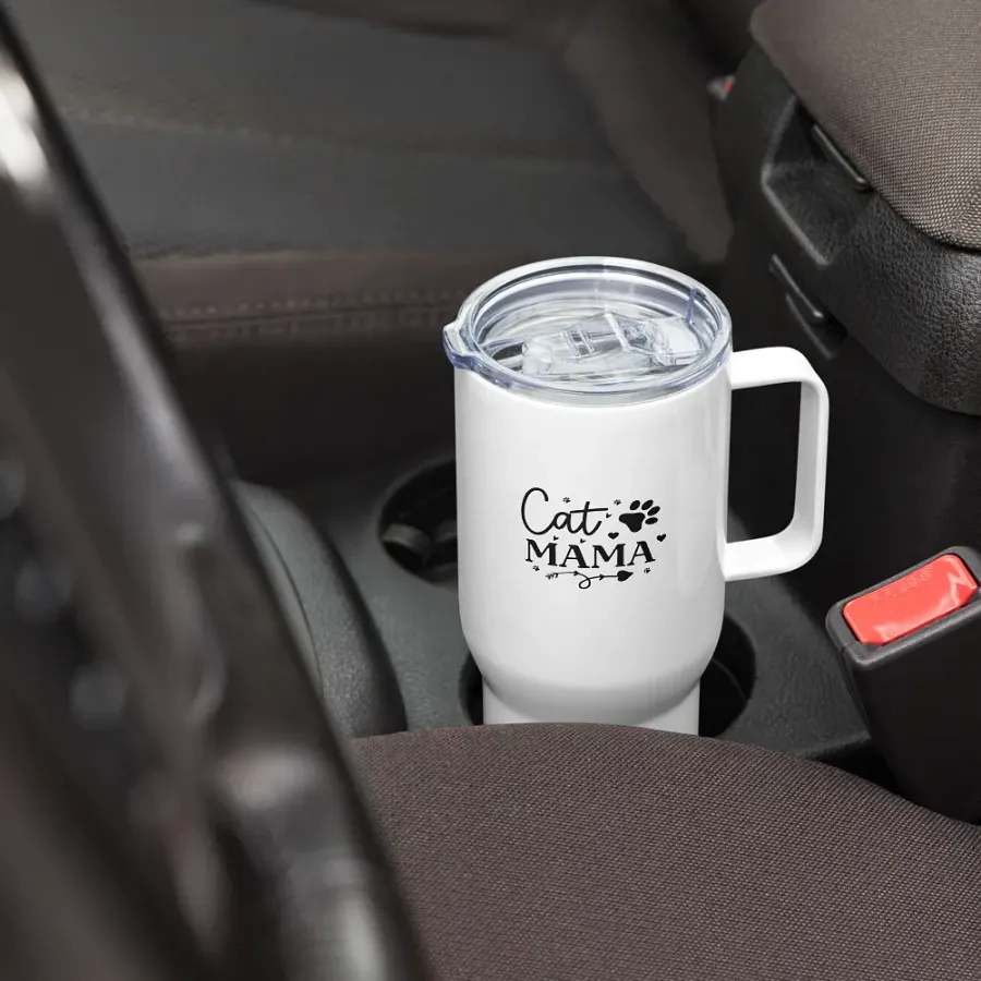 Cat MAMA Travel Mug: Stylish and Functional product image (7)
