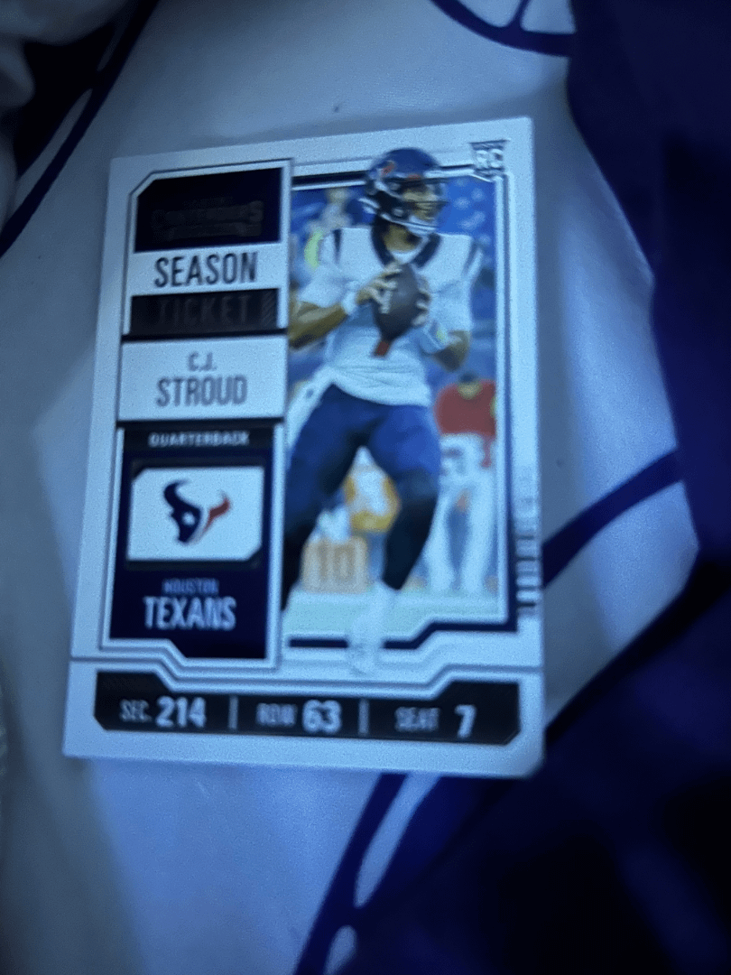 Rookie CJ Stroud Contenders( 20% off due to discount) product image (1)