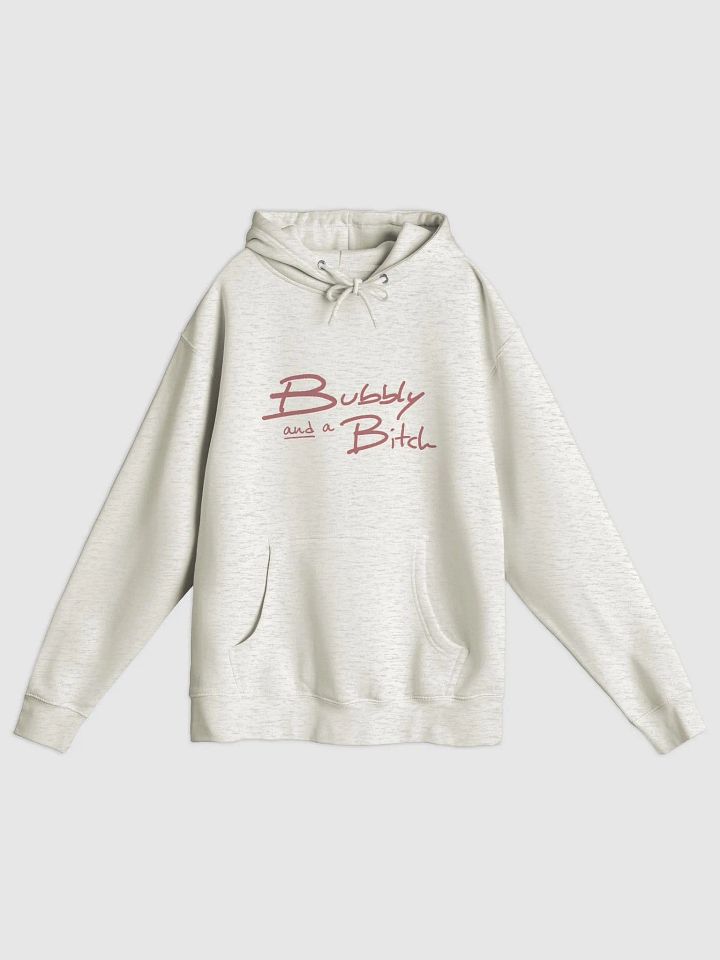 Bubbly and a B*tch (mauve shadow design) printed premium pullover hoodie product image (7)