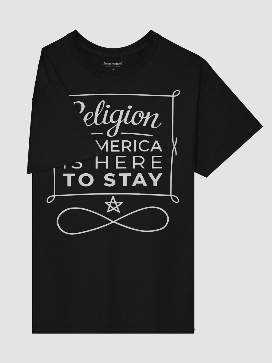 "Religion in America Is Here to Stay" Faith & Freedom Tee - White Ink product image (4)