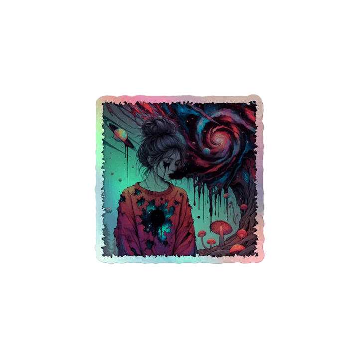 Living With The Great Big Sad (Grief) Kiss-Cut Holographic Sticker product image (1)