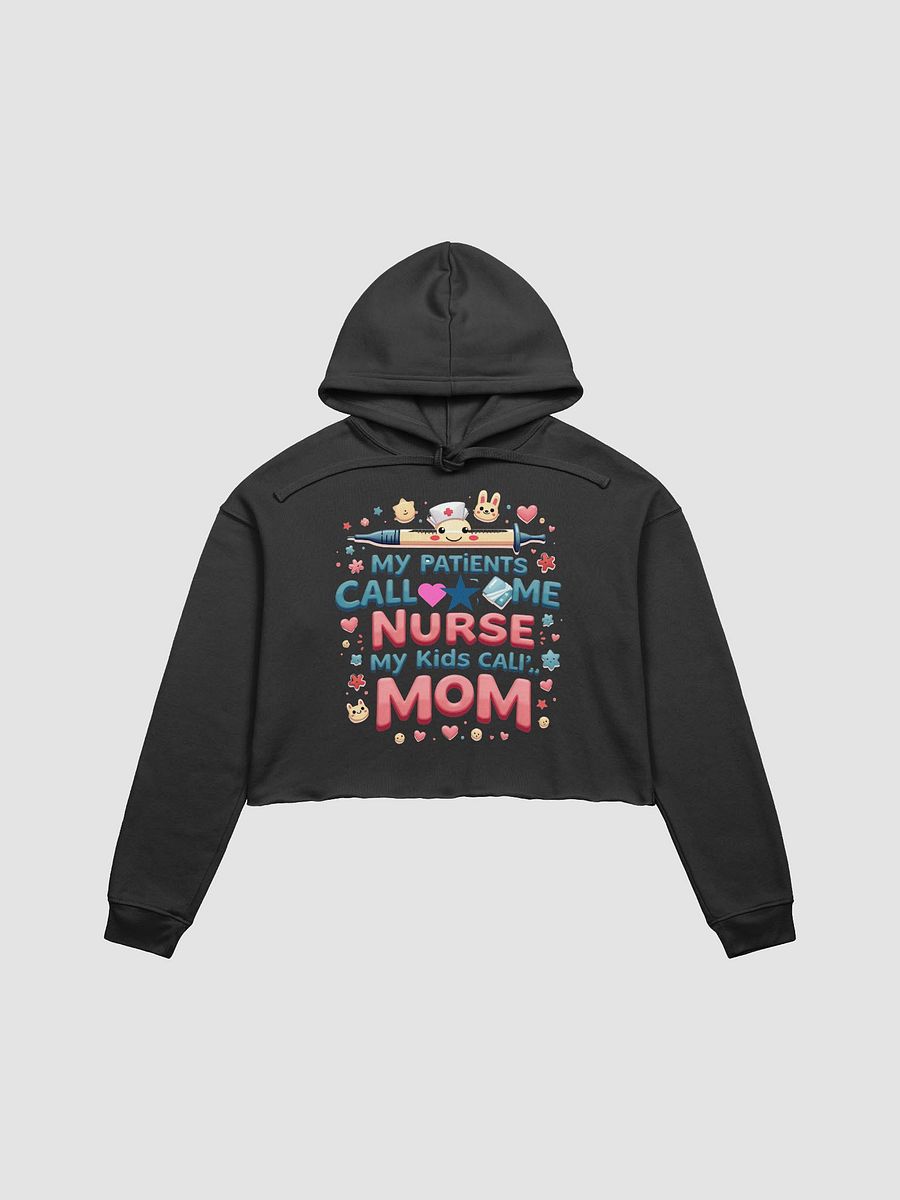 Nurse Mom Playful Crop Hoodie product image (6)