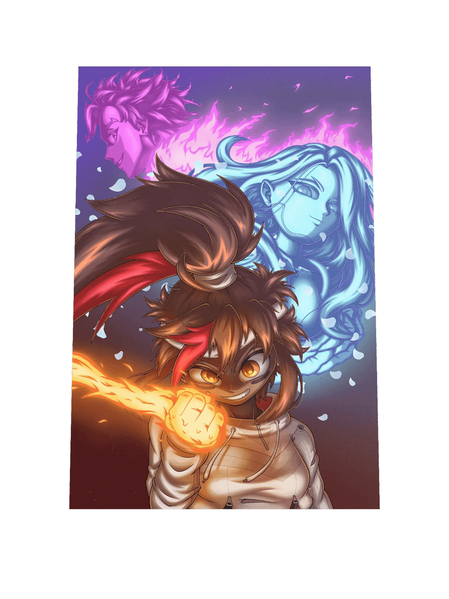 (12" x 18") Juliette, Kai & Estelle Print product image (1)