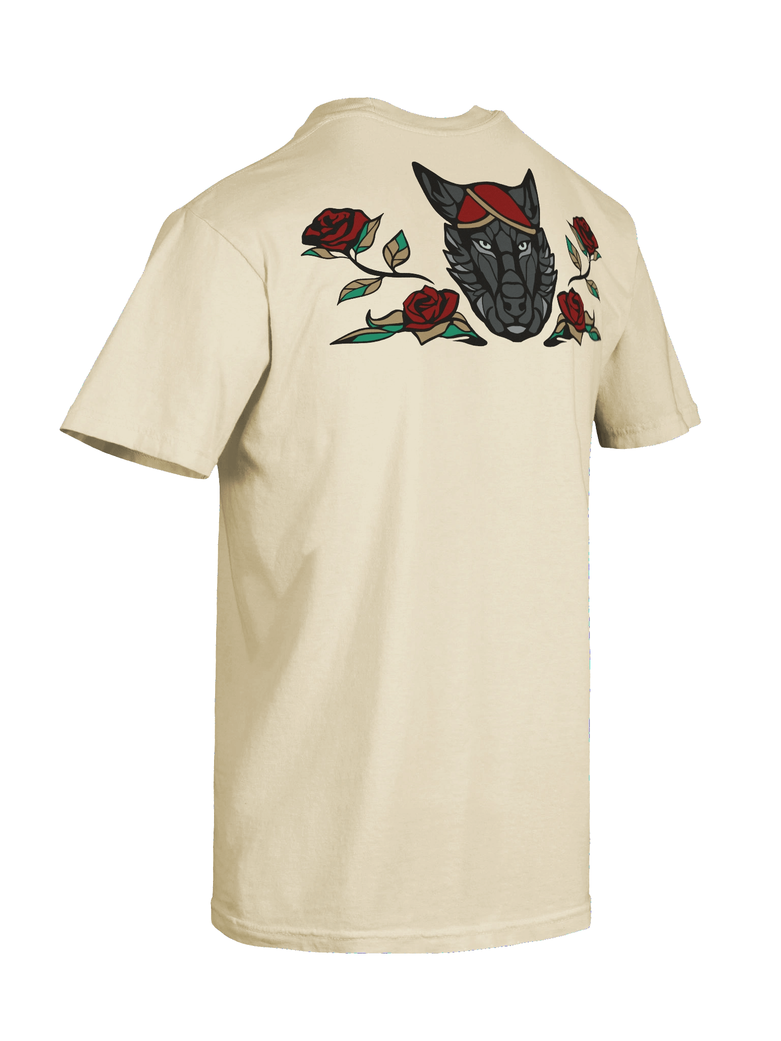 T-Shirt with back print - Wolf & Roses product image (10)