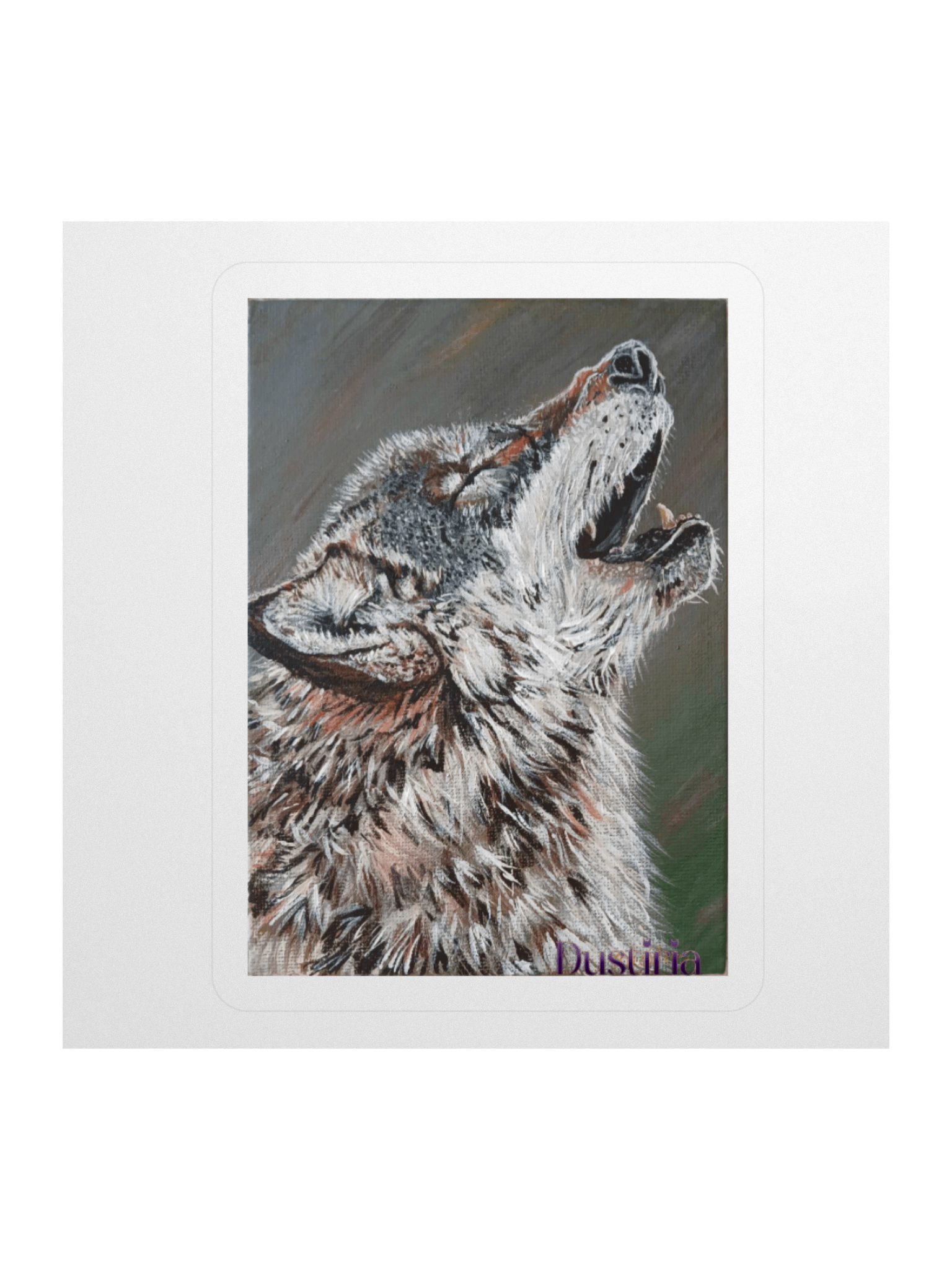 wolf howl sticker product image (2)