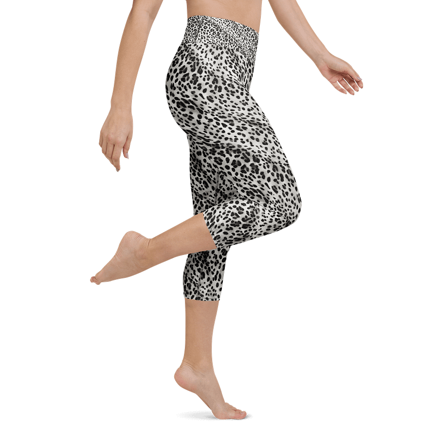 Grey Leopard Capri Leggings product image (1)