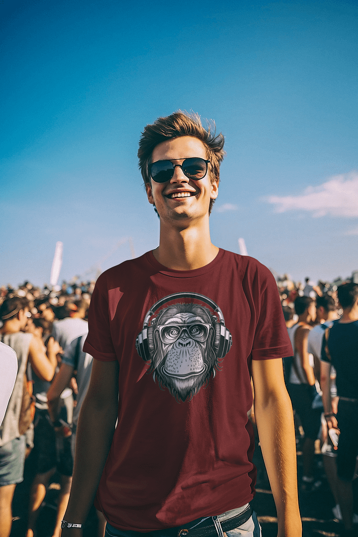 Monkey Business Mens T Shirt (Jagger Chimp) product image (1)