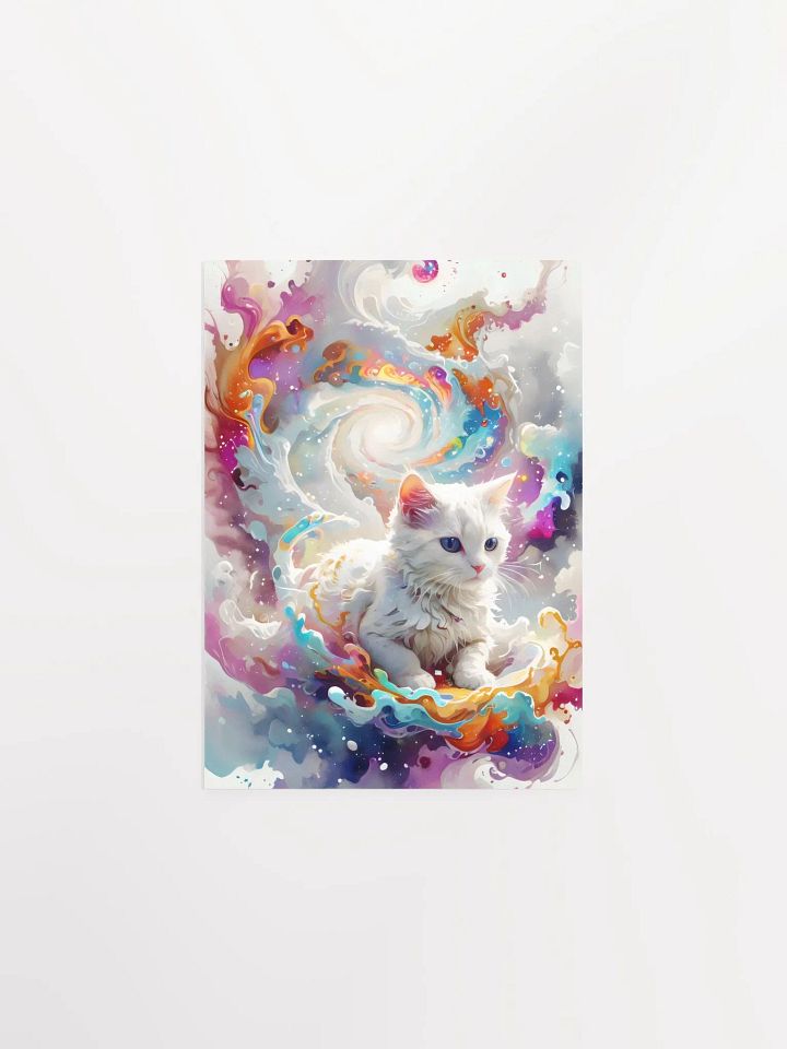 Vibrant Colors and Feline Fantasy Poster product image (3)