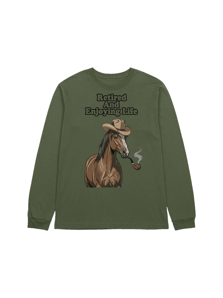 Retired Cowboy Horse Long Sleeve Tee product image (3)