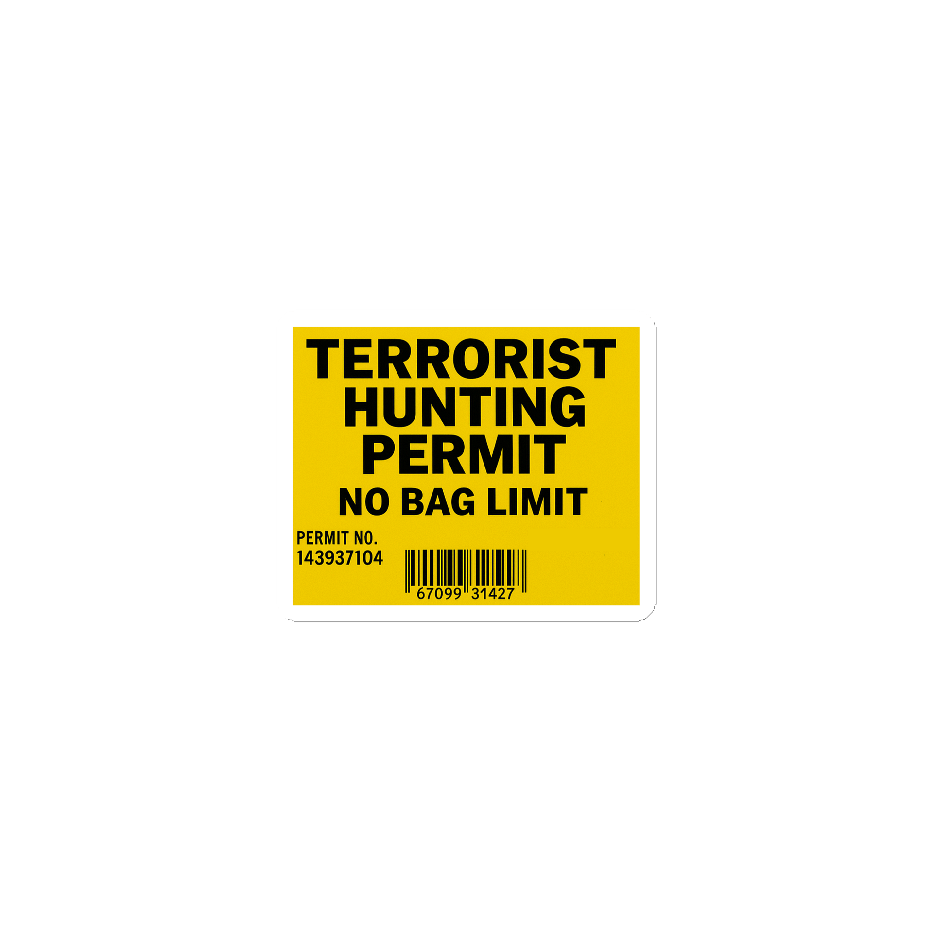 T HUNTING PERMIT MAGNET product image (1)