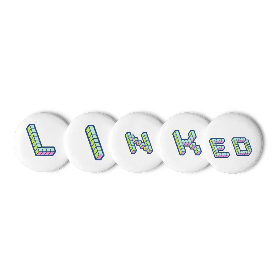 Illusionary Linked Cubes Pin Set product image (1)