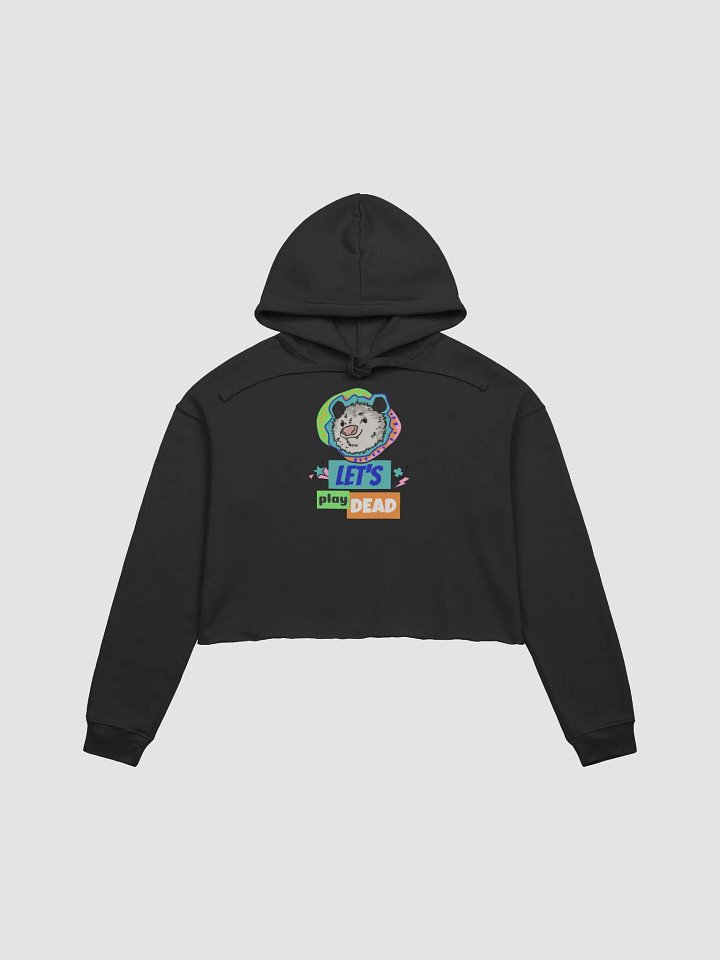 Let's Play Dead fleece crop hoodie product image (2)