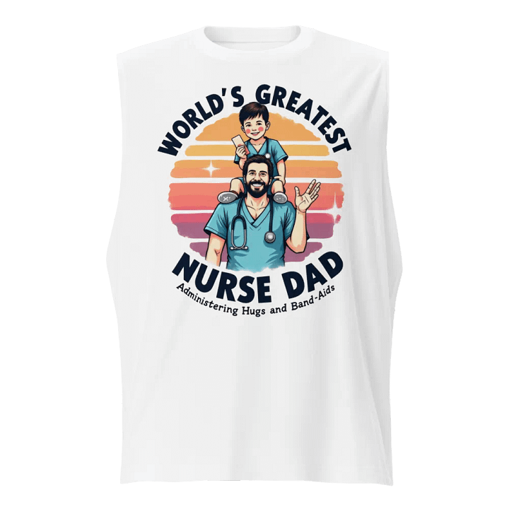 World's Greatest Nurse Dad Muscle Tank product image (1)