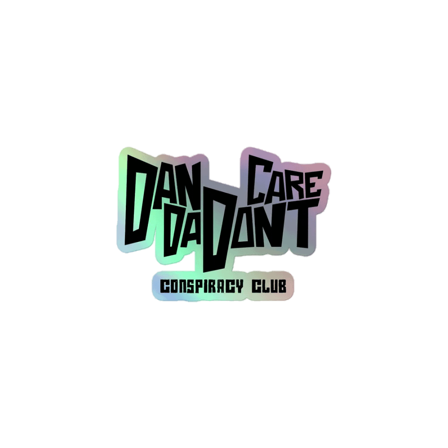DDDC Conspiracy Club Holographic Sticker (Black) product image (1)