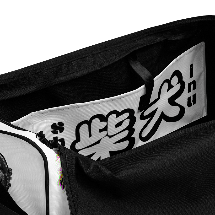 "HI" SHIBA INU All-Over Duffle Bag product image (6)
