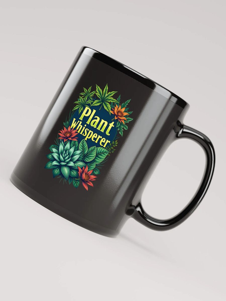 Plant Whisperer Black Glossy Mug product image (7)