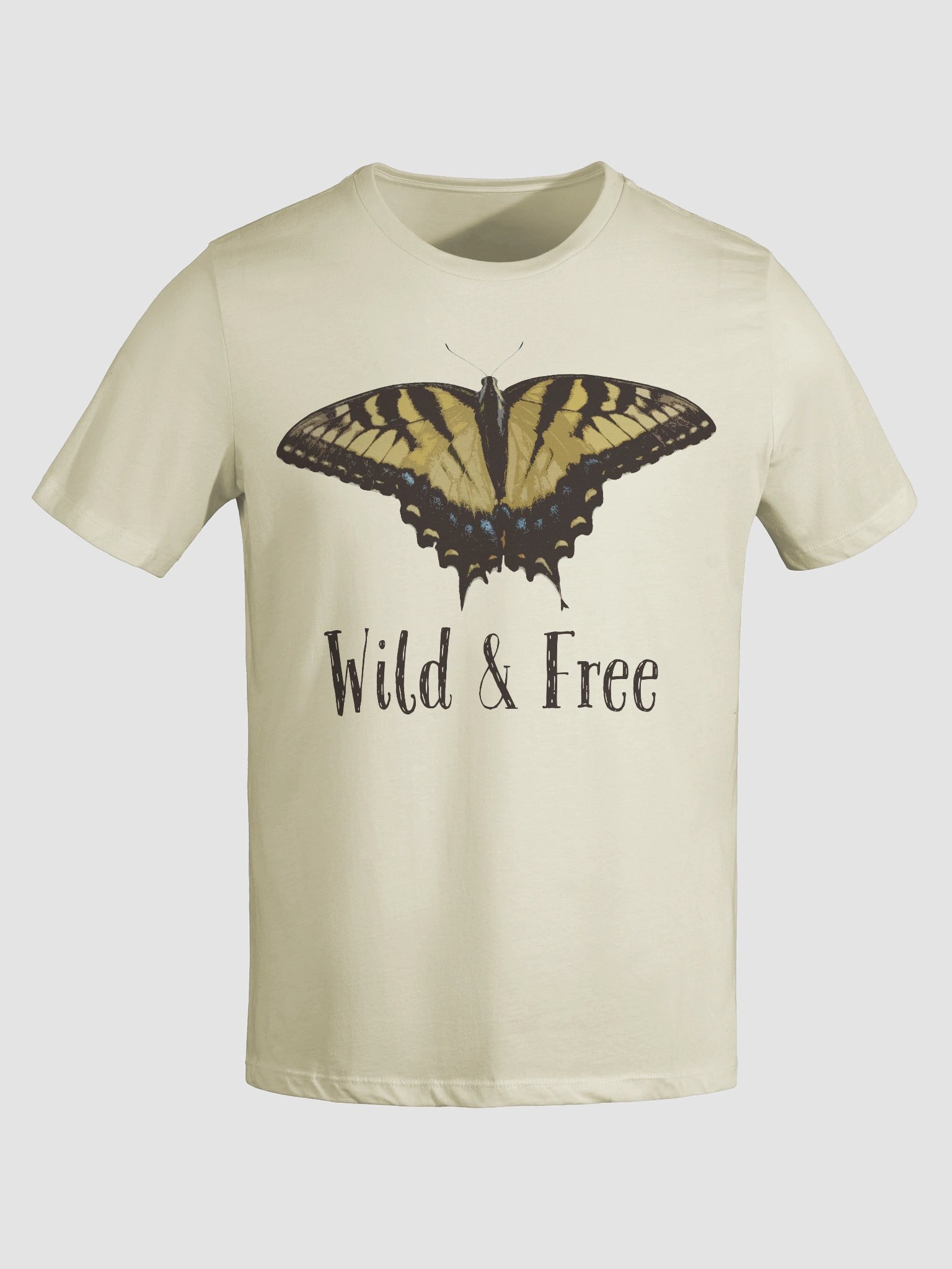 Simple Wild and Free Tiger Swallowtail Butterfly T-Shirt product image (5)