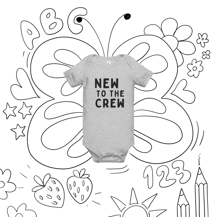 NEW TO THE CREW Baby Short Sleeve Onesie product image (8)