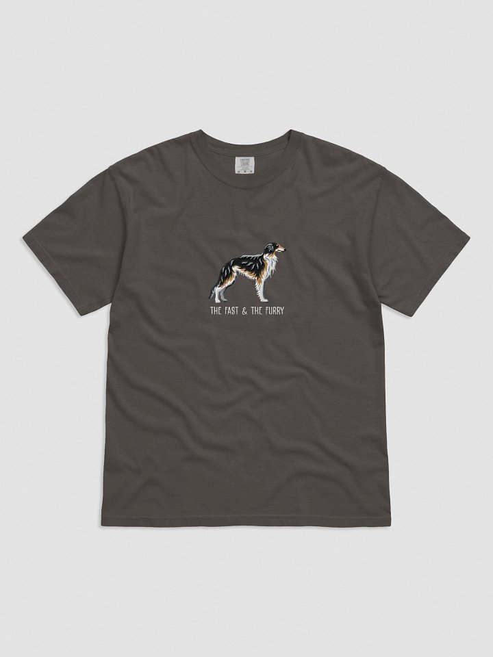 The Fast & The Furry T-Shirt(Embroidered) of a Silken Windhound(Tricolor) product image (4)