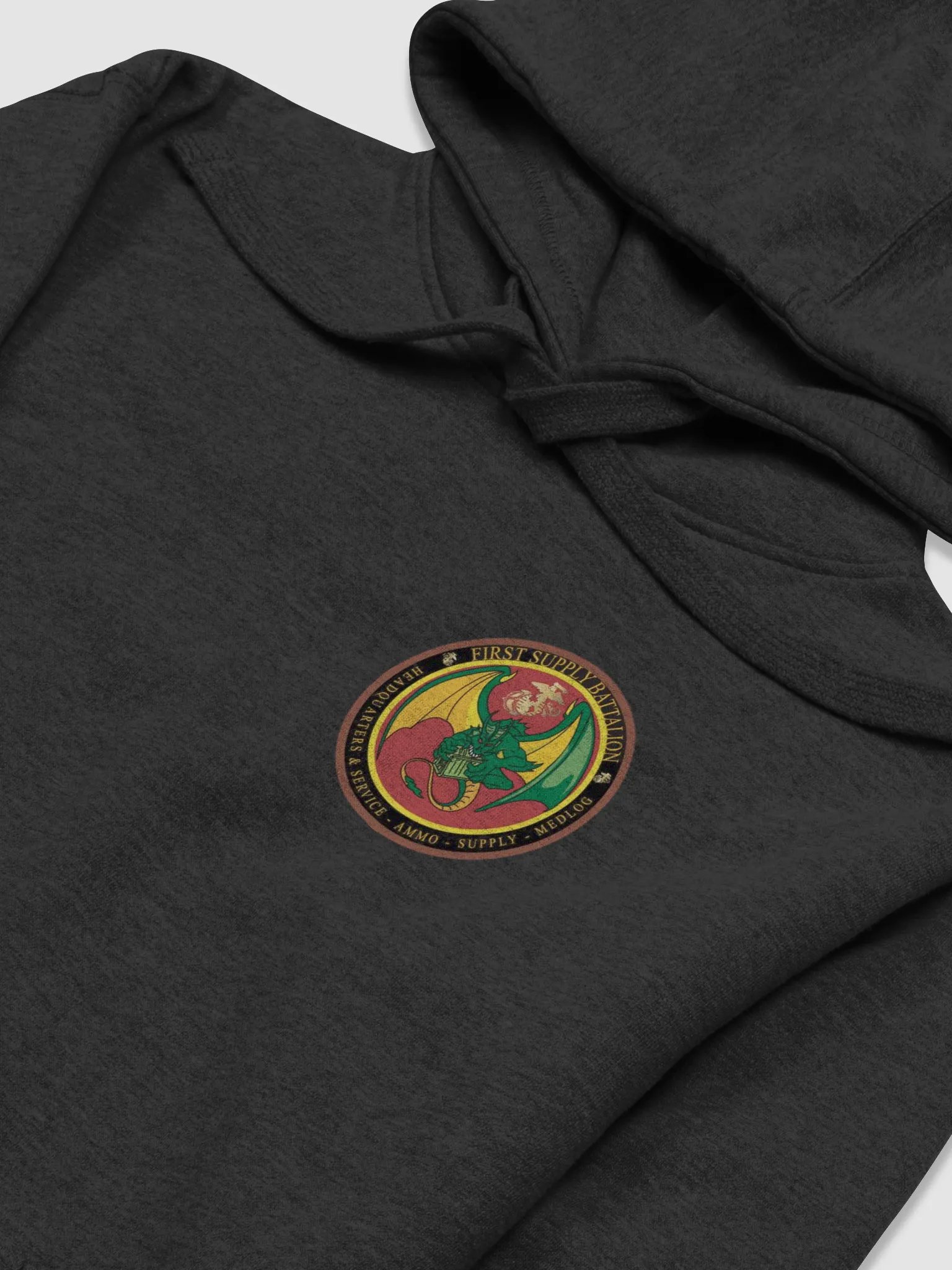 1st Supply Battalion Dark Hooded Sweatshirt product image (3)