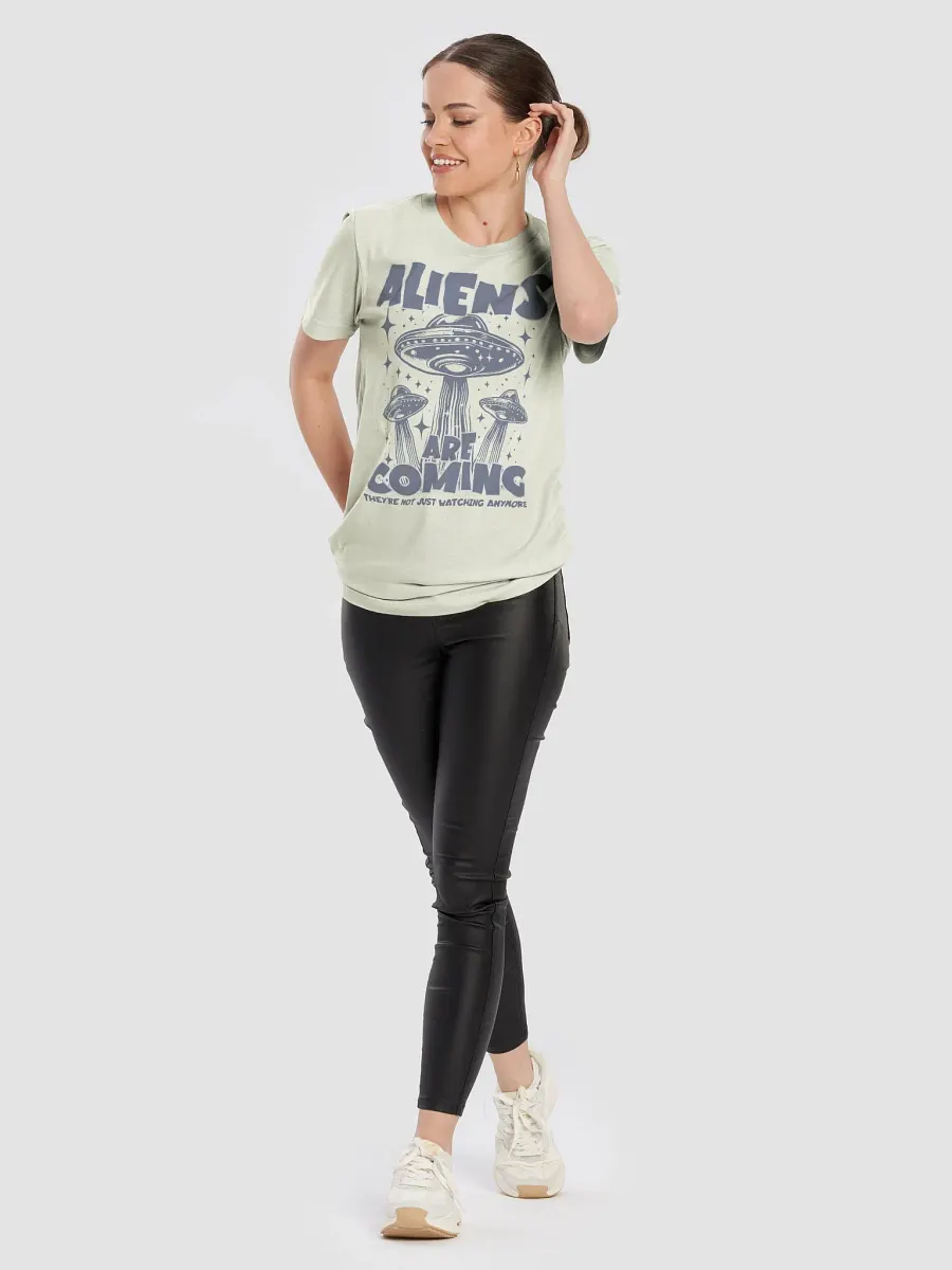 Aliens Are Coming Retro Edition | Unisex Bella+Canvas Supersoft T-Shirt product image (4)