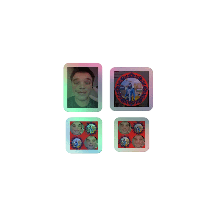 Peace & Pixels Holographic Sticker Sheet product image (1)