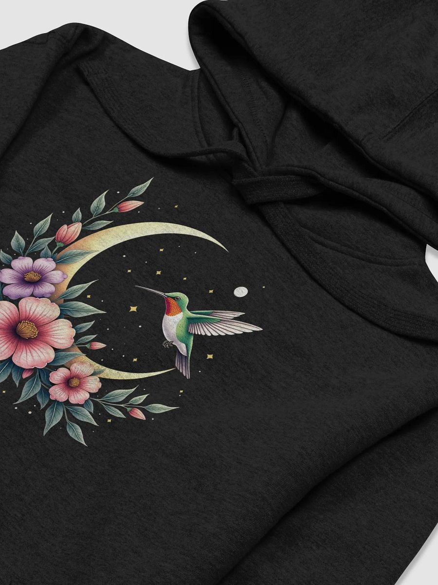 Celestial Hummingbird with Moon and Floral Bloom Design product image (1)