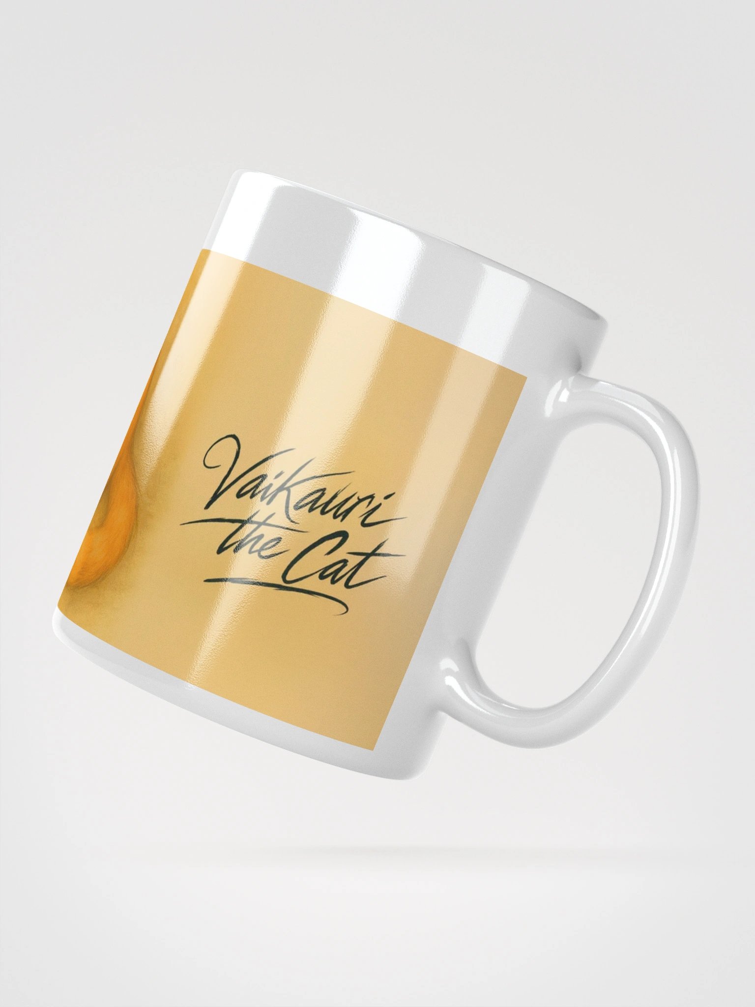 Vaikauri the Cat White Glossy Mug product image (5)