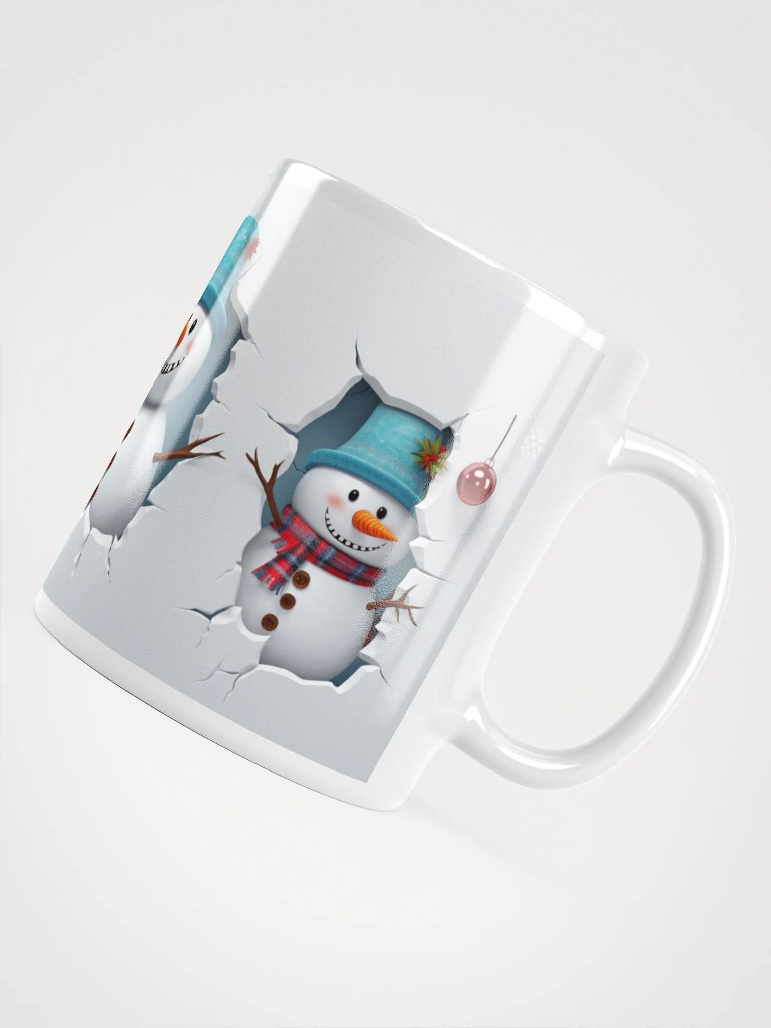 "Frosty's Festive Family" 3D Christmas Mug product image (4)