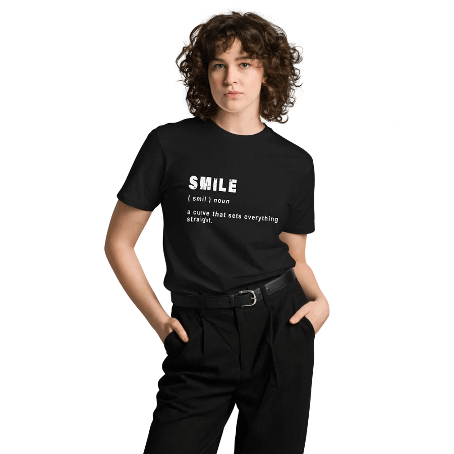 Smile Funny Definition Unisex Premium T-Shirt product image (6)