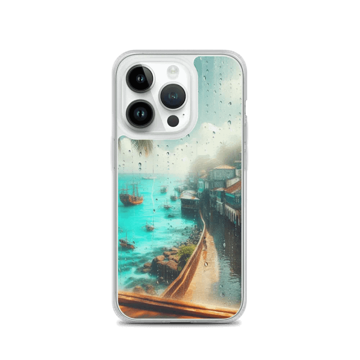 Tropical Serenity iPhone® MagSafe® Clear Case | AI Design product image (3)