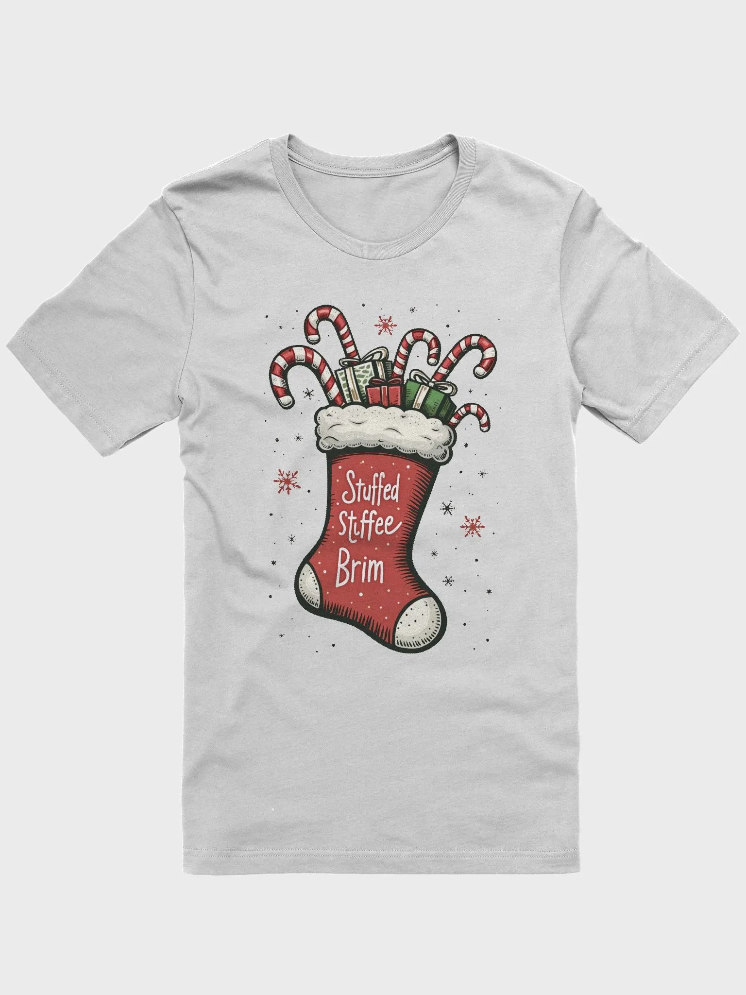 Festive Red Christmas Stocking T-Shirt product image (5)