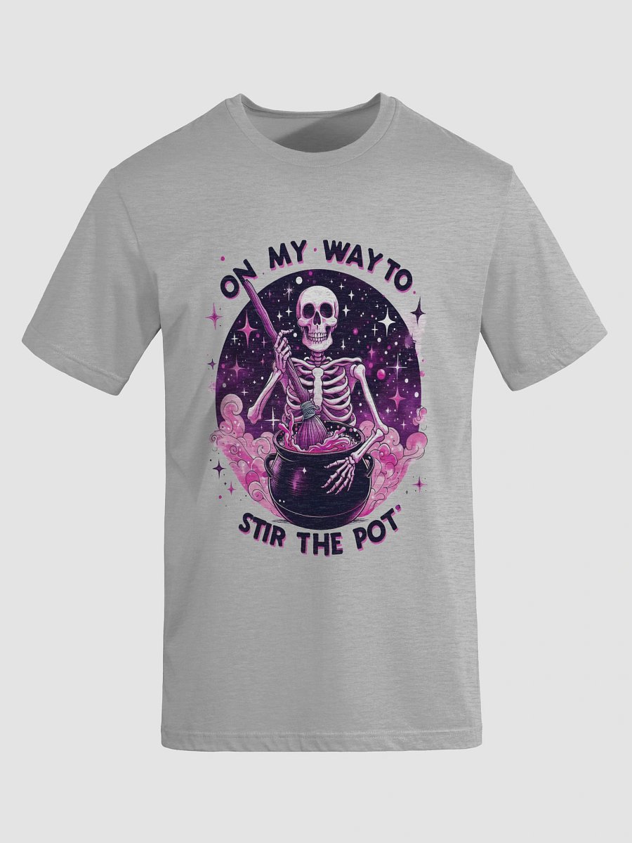 Cosmic Cauldron Stirring Skeleton T-Shirt product image (9)