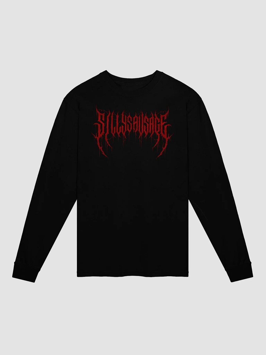 Sillysau5age Deathmetal Longsleeve T-Shirt (Red) product image (1)