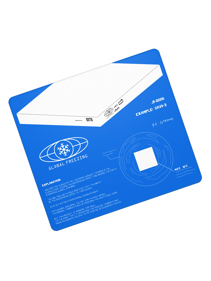 DESKMAT | GLOBAL FREEZING product image (1)