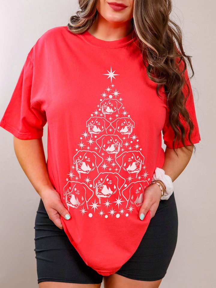 Rottweiler Christmas Tree T-Shirt product image (1)